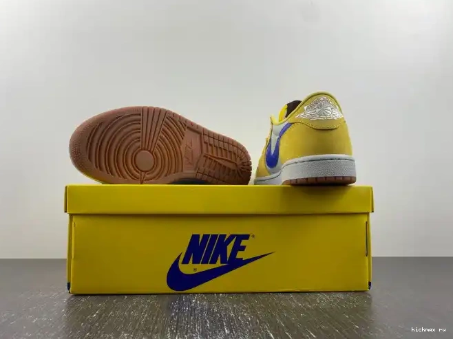 Cheap Kickmax Travis Scott Canary Air Jordan OG x 1 DZ4137-700 Low 0616